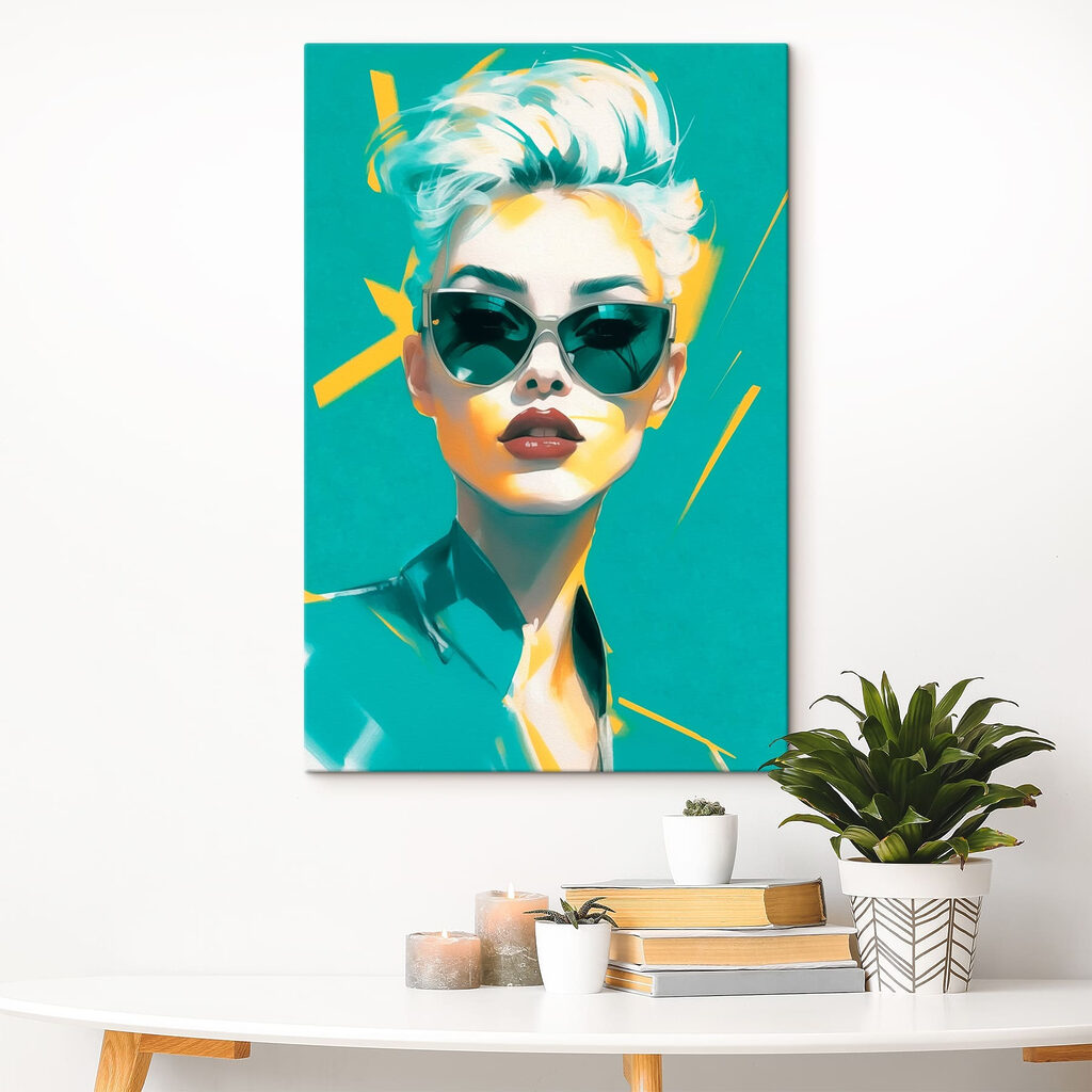 Sonnenbrille auf Türkis — Interieur 2