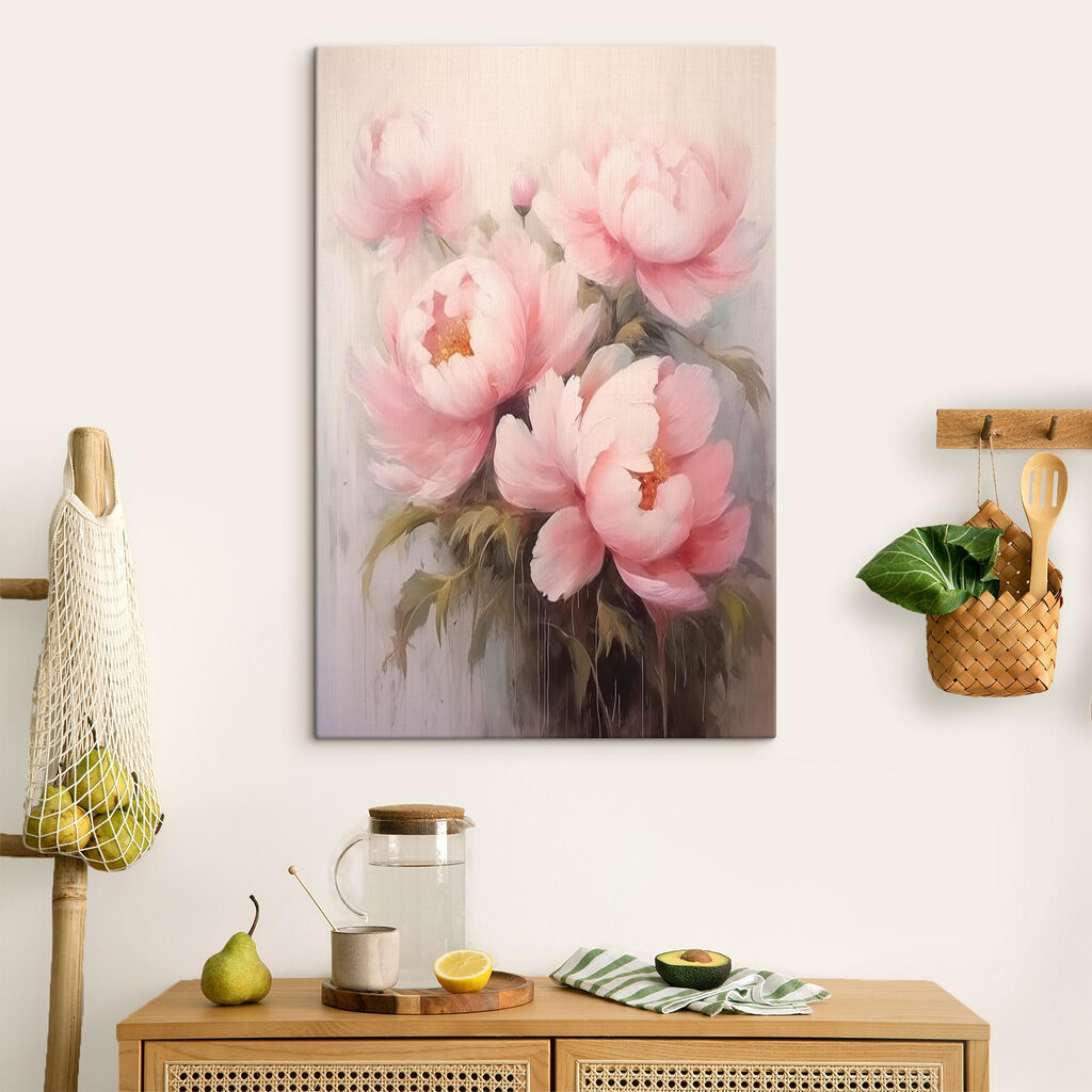 Sanfte Pfingstrosen — Interieur 1