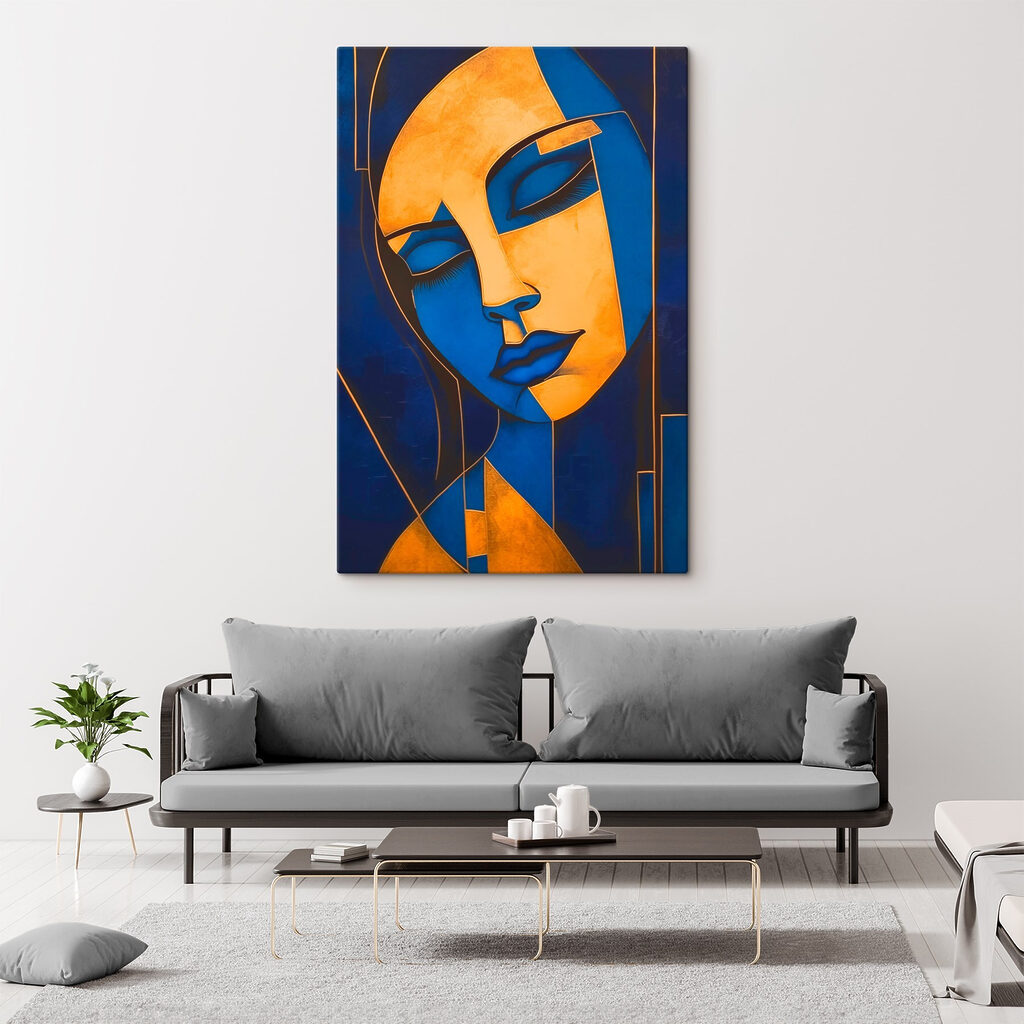 Blaue Maske zwischen Gold — Interieur 2
