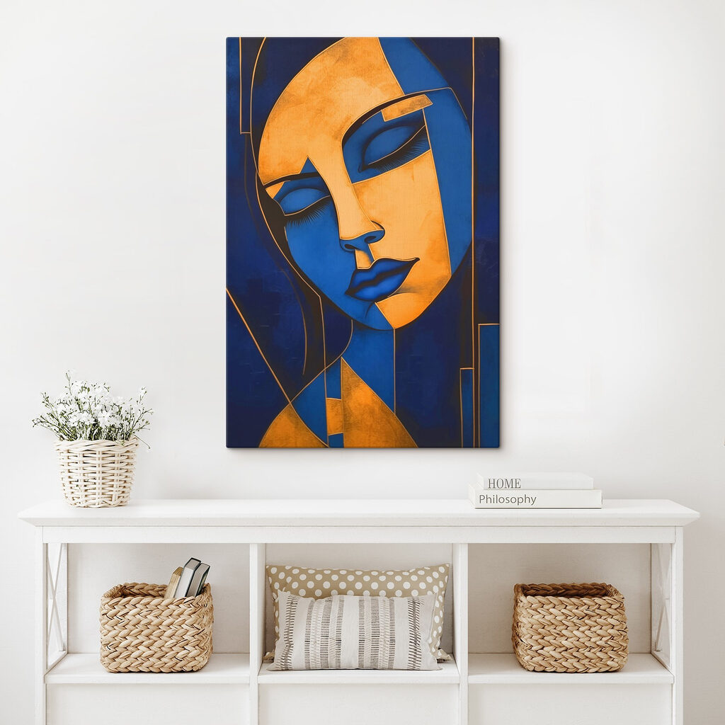 Blaue Maske zwischen Gold — Interieur 1