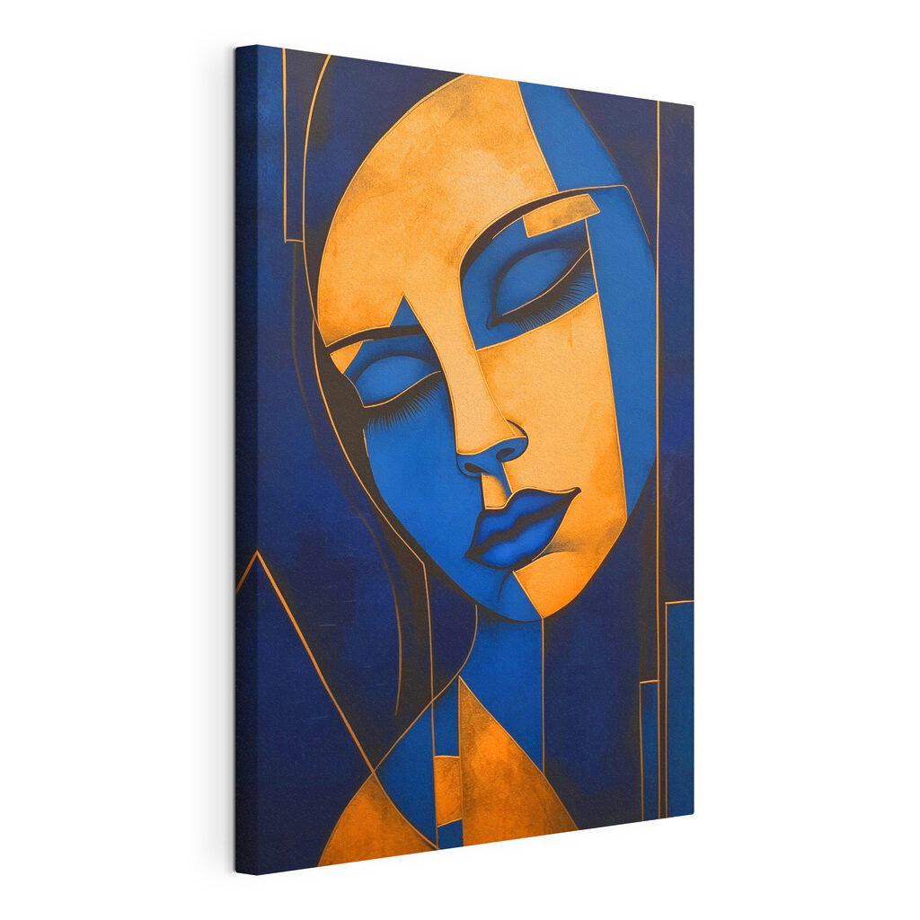 Blaue Maske zwischen Gold — Produktansicht
