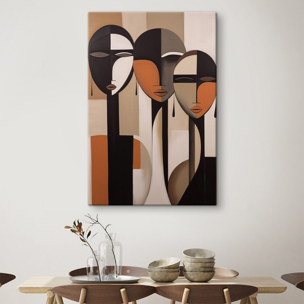 Drei Gesichter in Erdtönen — Interieur 2