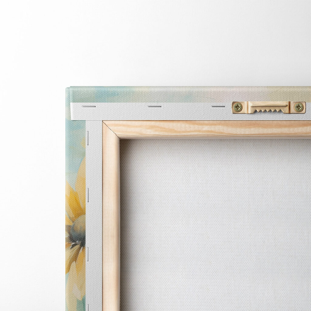 Gelbe Blumen in Aquarell — Rückseite