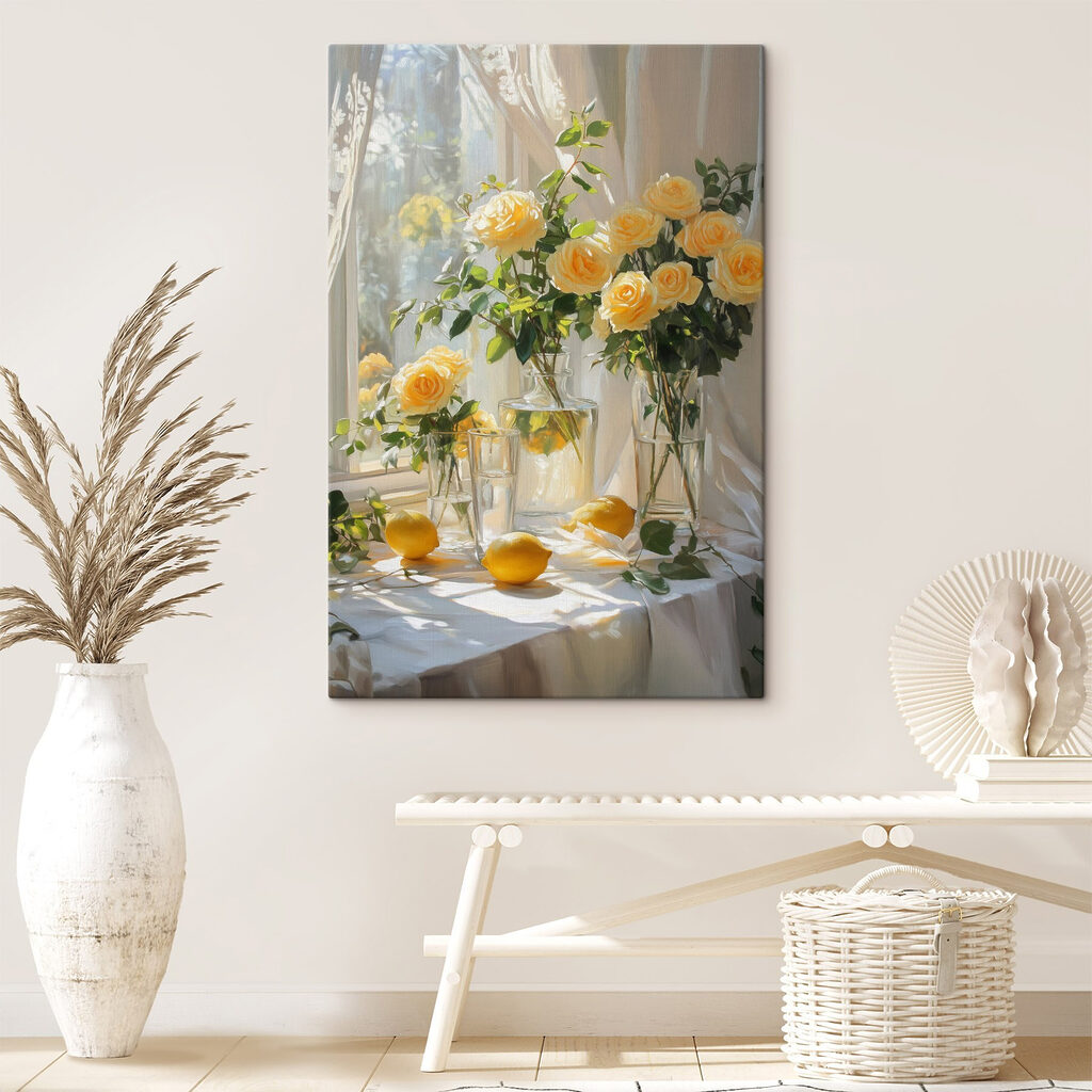 Rosen im Tageslicht in einem Interieur