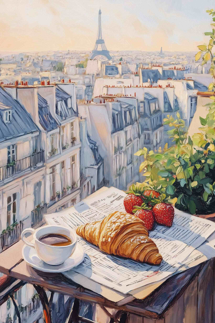 Morgen über Paris — ganzes Design