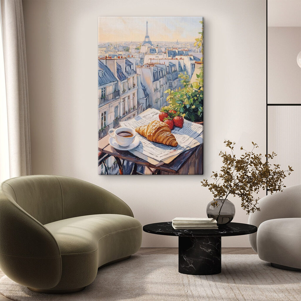 Morgen über Paris in einem Interieur