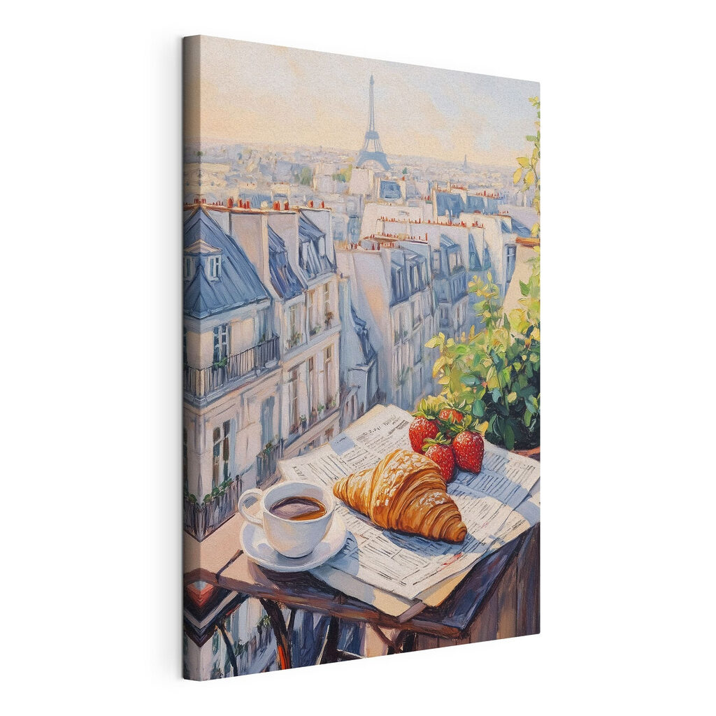 Morgen über Paris, gespannte Leinwand mit umlaufender Kante