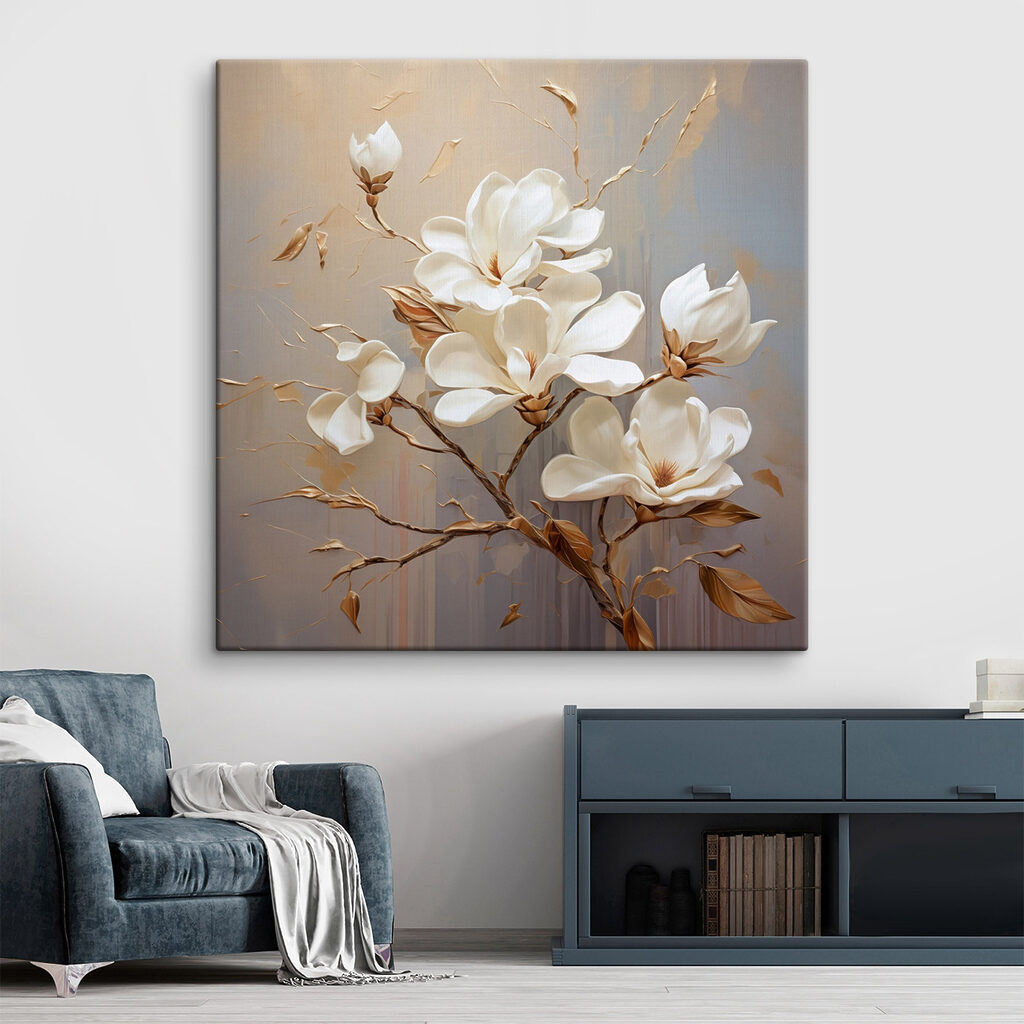 Weiße Magnolie an Zweigen — Interieur 1