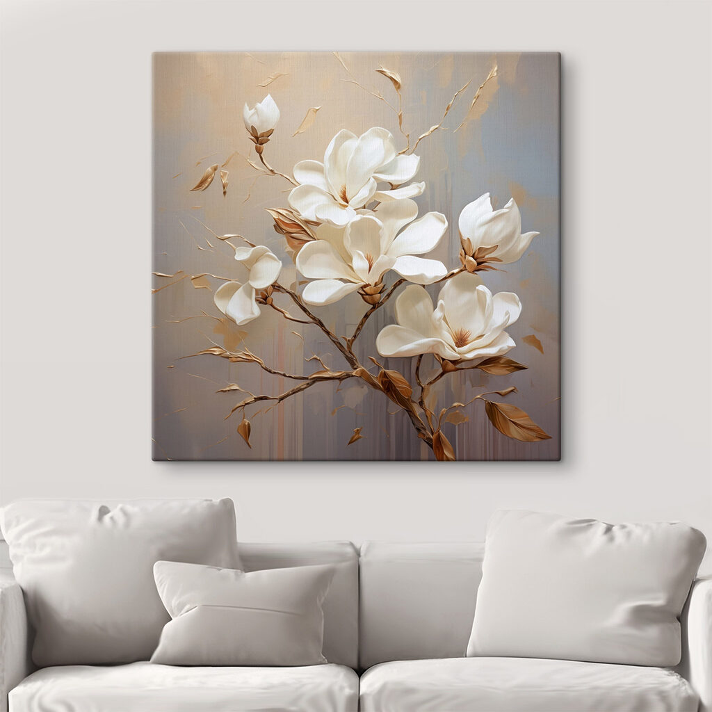 Weiße Magnolie an Zweigen — Interieur 2