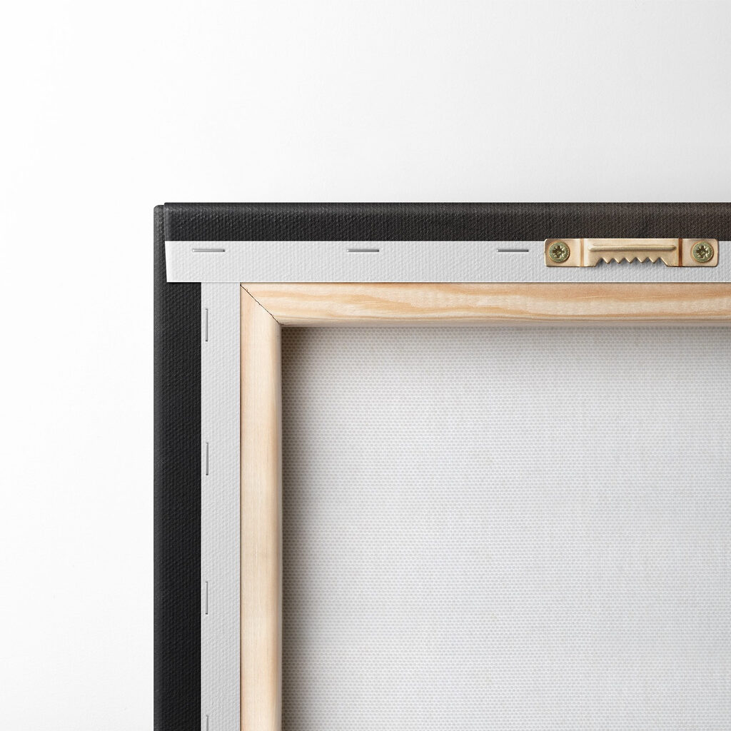Goldenes Mandala auf Schwarz — Rückseite
