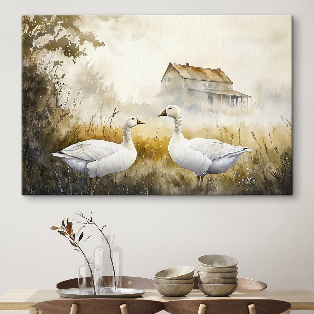 Gänse im goldenen Gras — Interieur 1