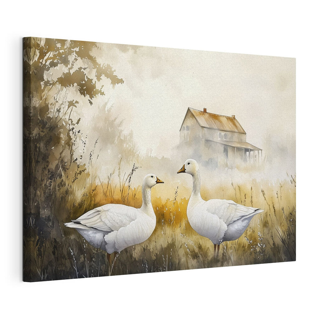 Gänse im goldenen Gras — Produktansicht