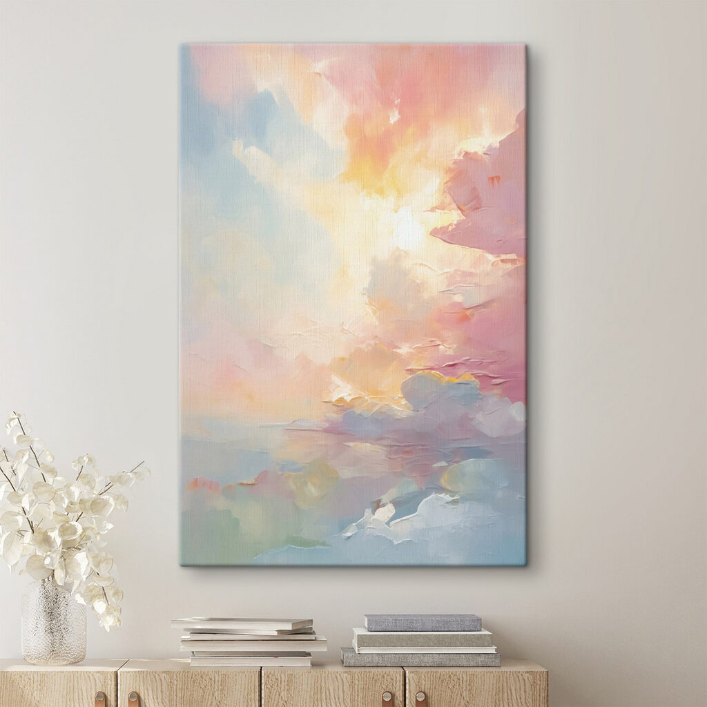 Lichtdurchbruch in sanften Farbwolken — Interieur 1