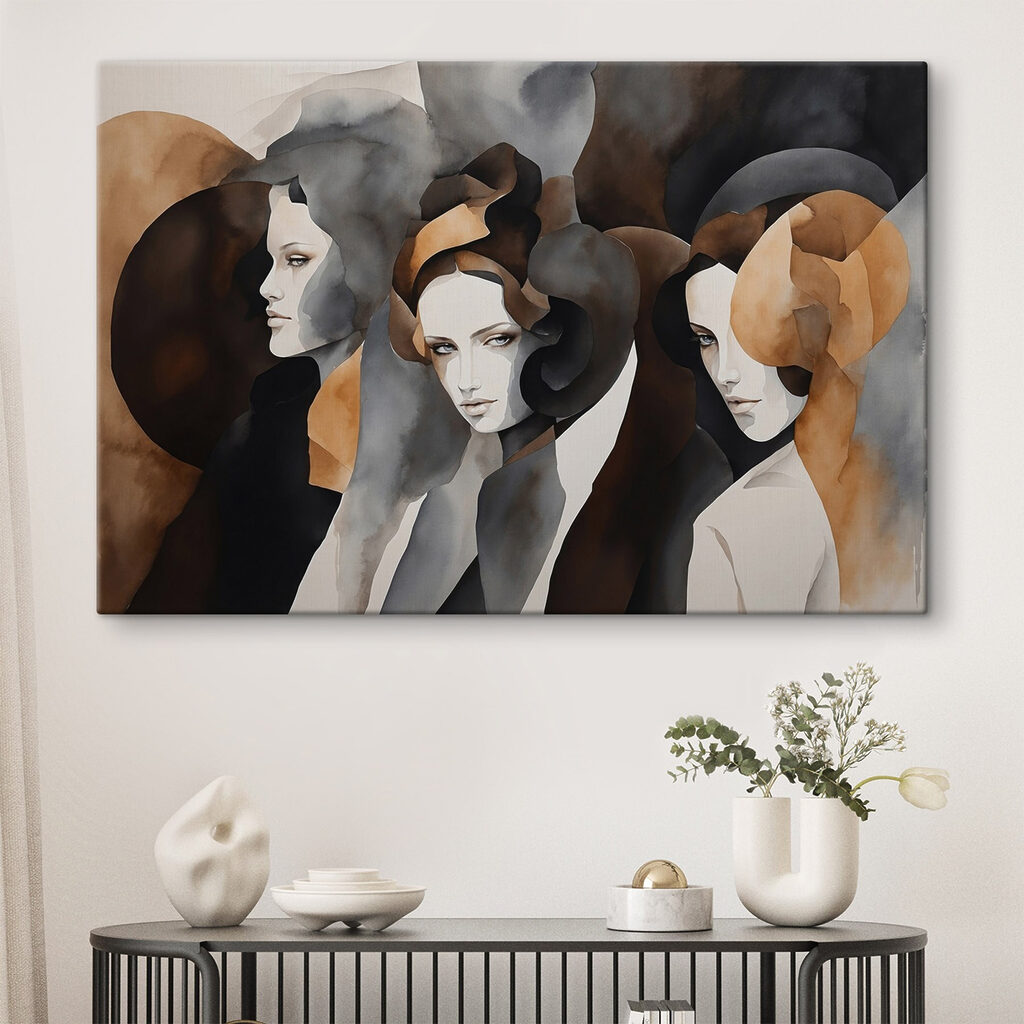 Drei Frauen zwischen Erdformen — Interieur 1