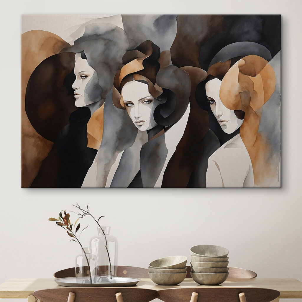 Drei Frauen zwischen Erdformen — Interieur 3