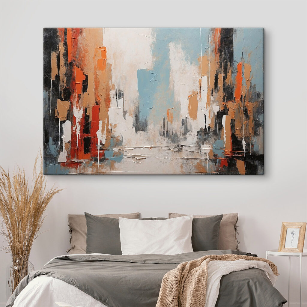 Orangefarbene Straßen am Wasser — Interieur 1