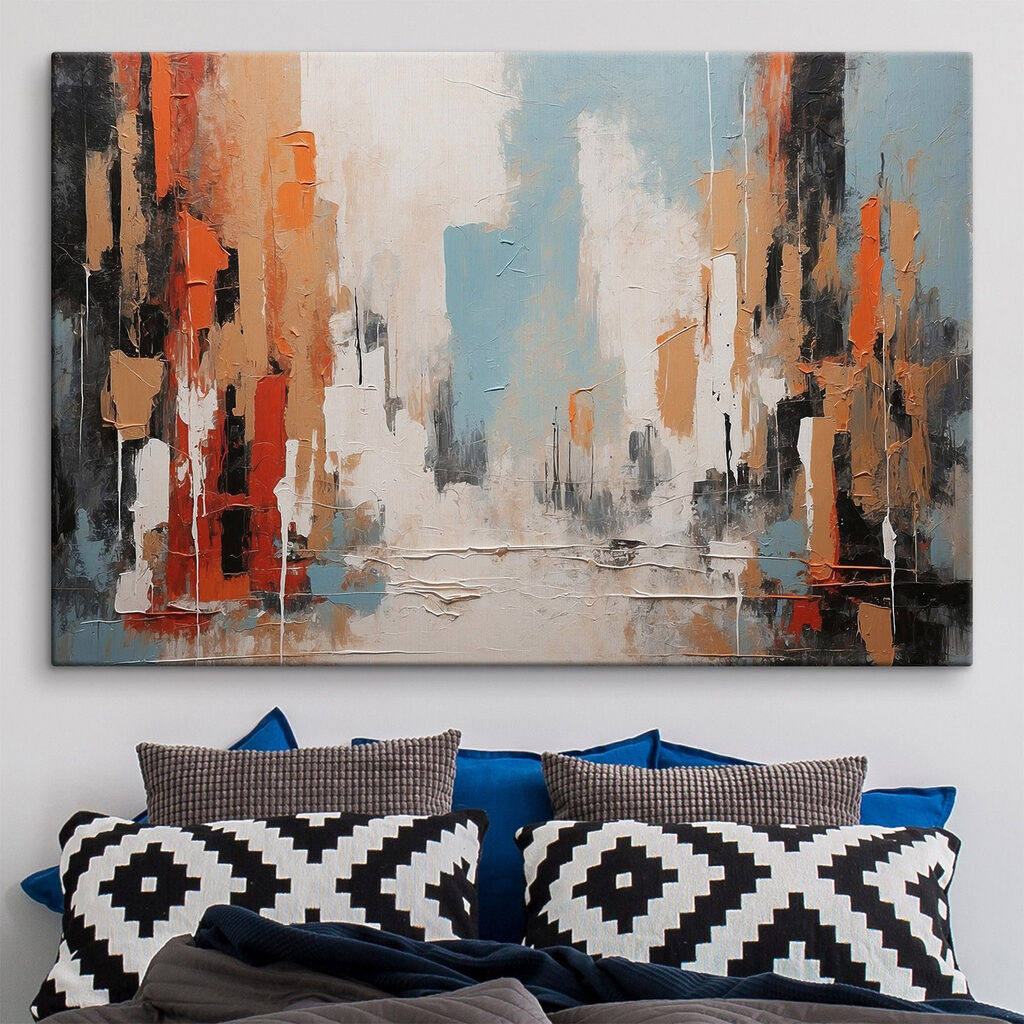 Orangefarbene Straßen am Wasser — Interieur 2