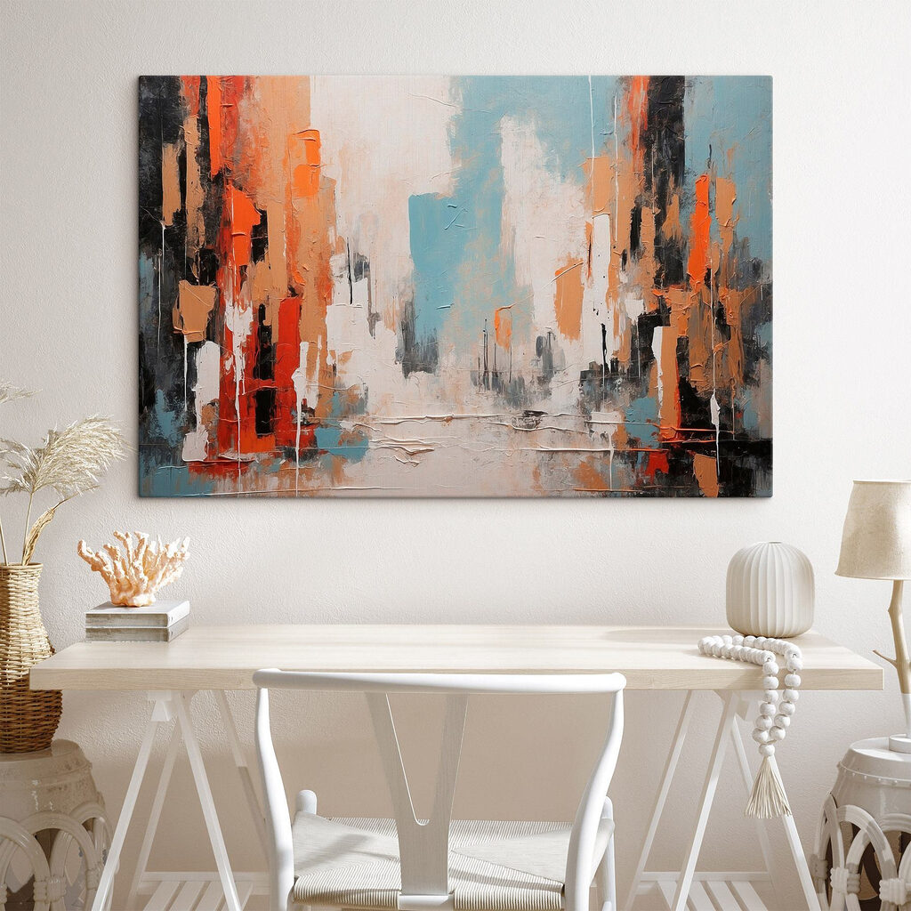 Orangefarbene Straßen am Wasser — Interieur 3
