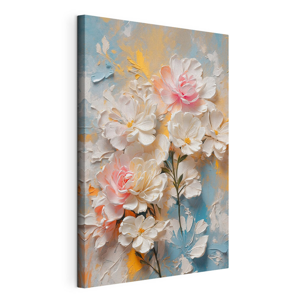 Rosa Blüte in Eisblau — Produktansicht