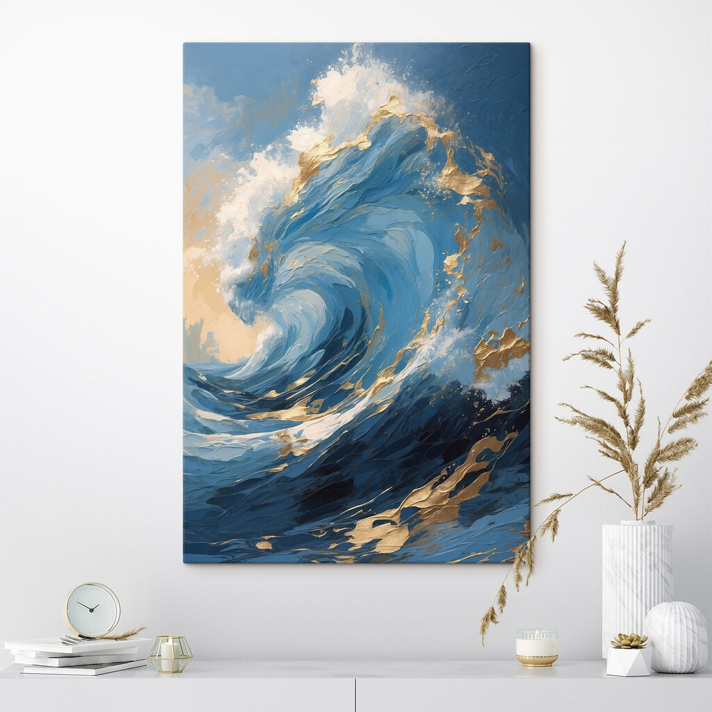 Blaue Welle mit Goldschaum — Interieur 3