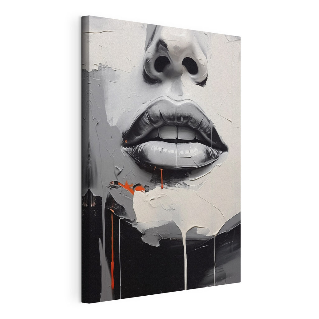 Dunkle Lippen in Grau — Produktansicht