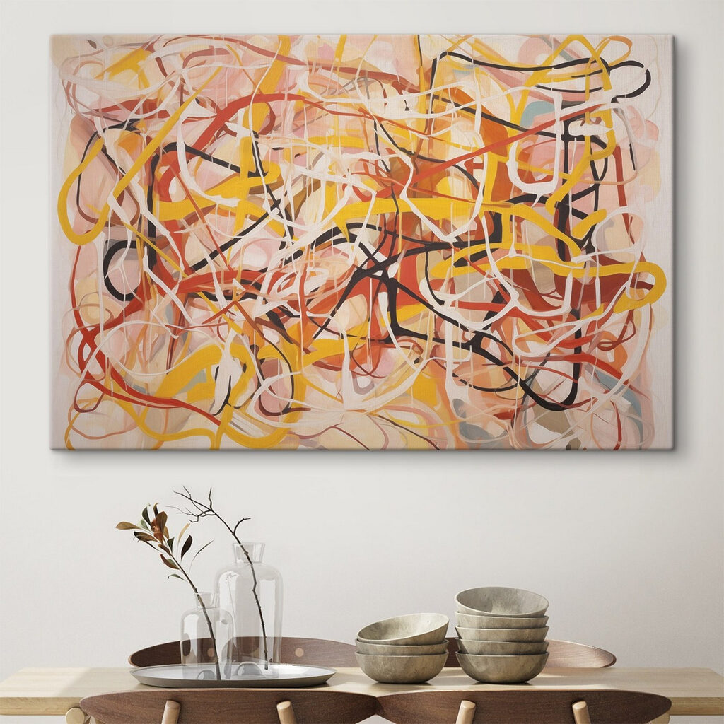 Farbkringel in warmen Tönen — Interieur 1