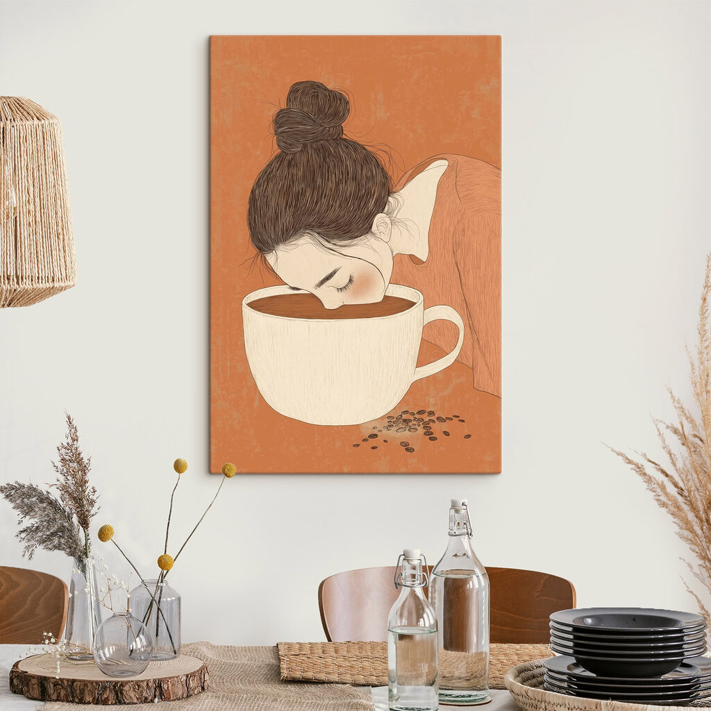 Über die Tasse gebeugt — Interieur 2