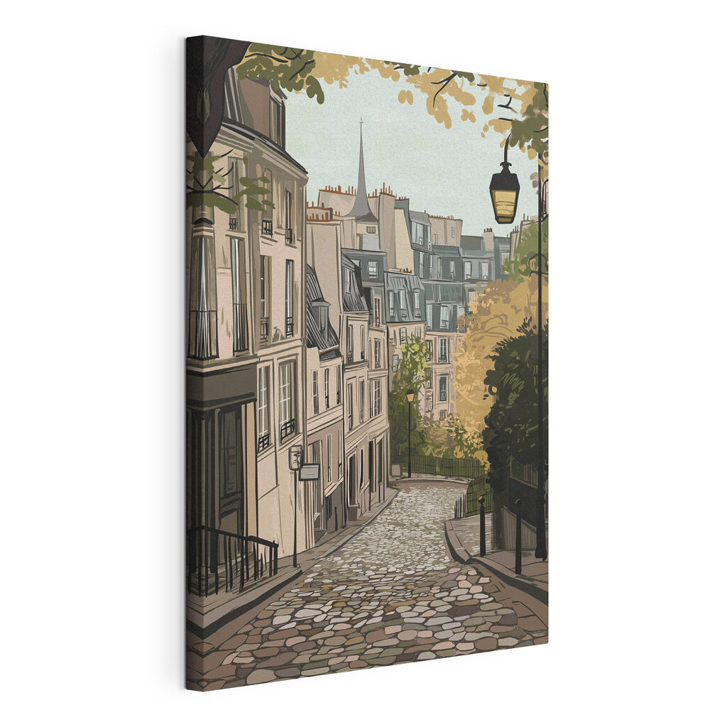 Stille Treppengasse im Herbst — Produktansicht