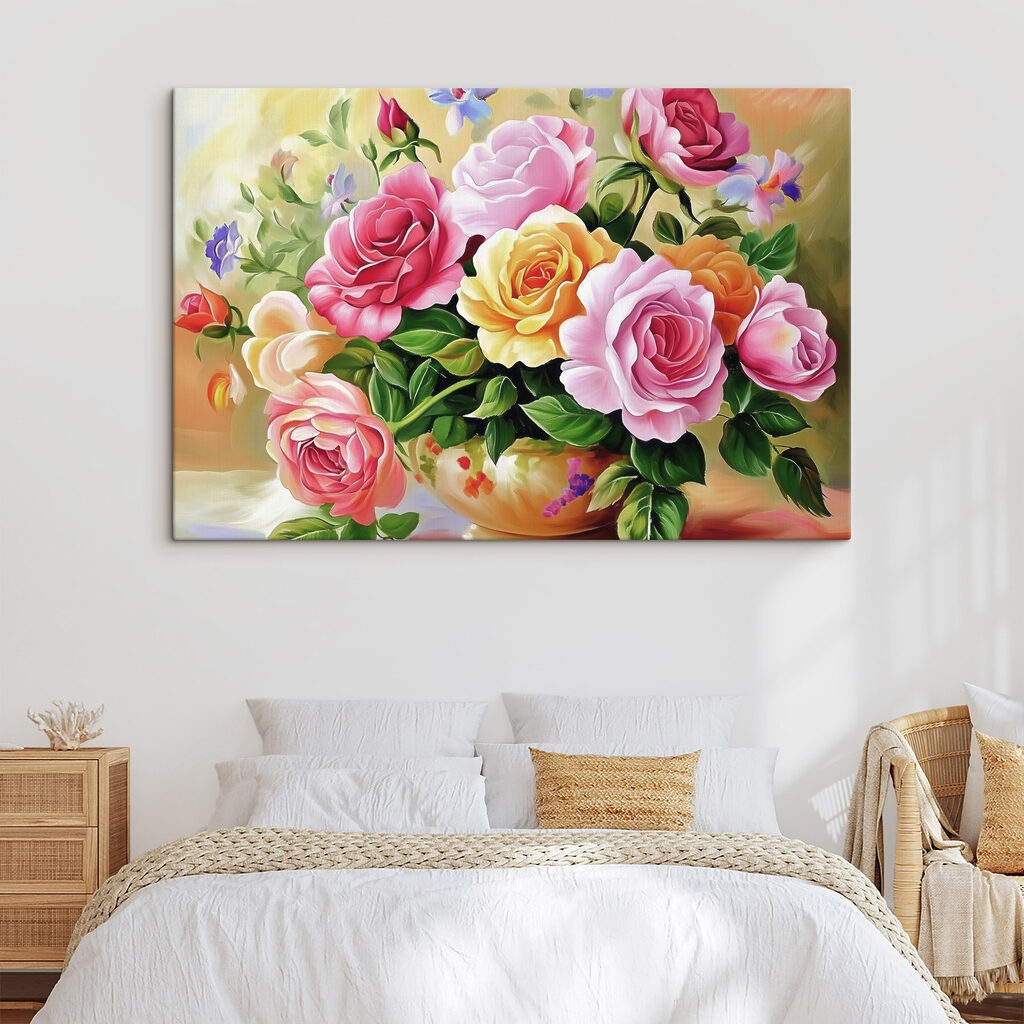 Rosenstrauß in sonnigen Farben — Interieur 1