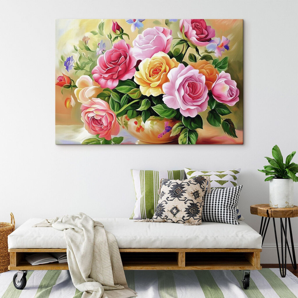 Rosenstrauß in sonnigen Farben — Interieur 2