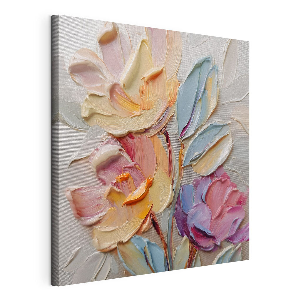 Pastellblumen in breiten Strichen — Produktansicht