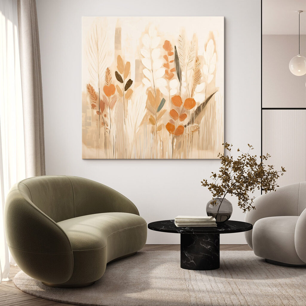 Trockene Stängel in Pastell — Interieur 1