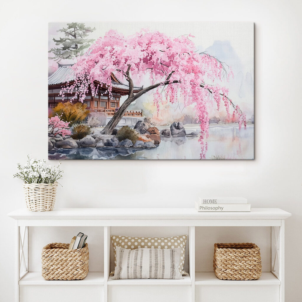 Rosa Trauerbaum am Wasser — Interieur 2