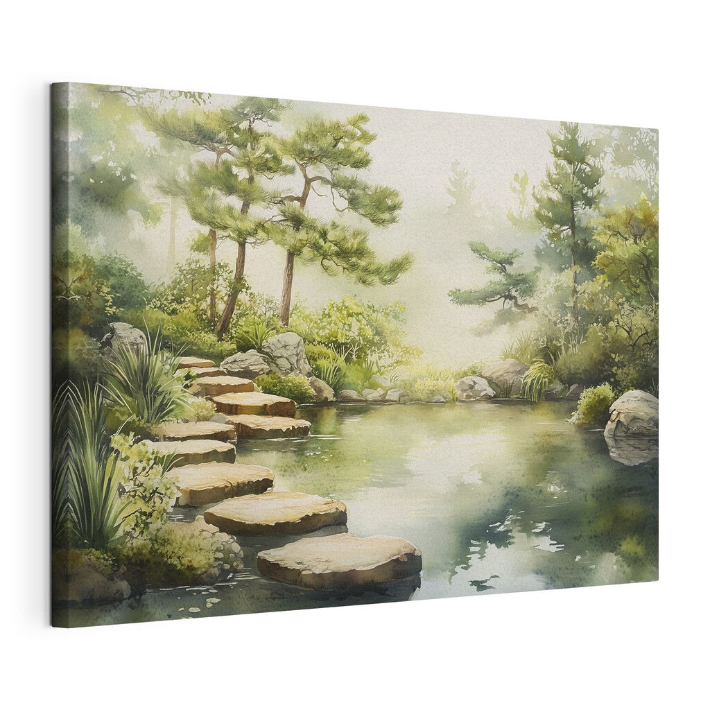 Steinpfad über den Teich — Produktansicht