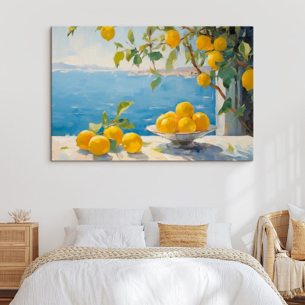 Zitronen am Meer in einem Interieur