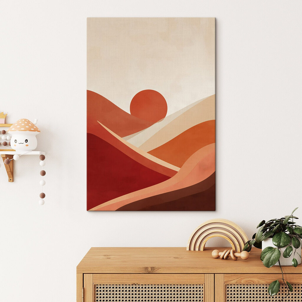 Terrakottasonne über Dünen — Interieur 2
