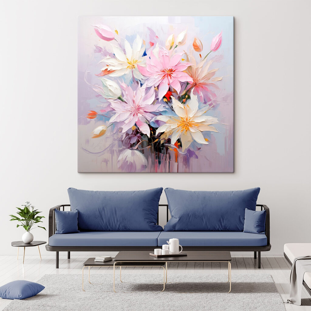 Heller Strauß mit Blütenspitzen — Interieur 2