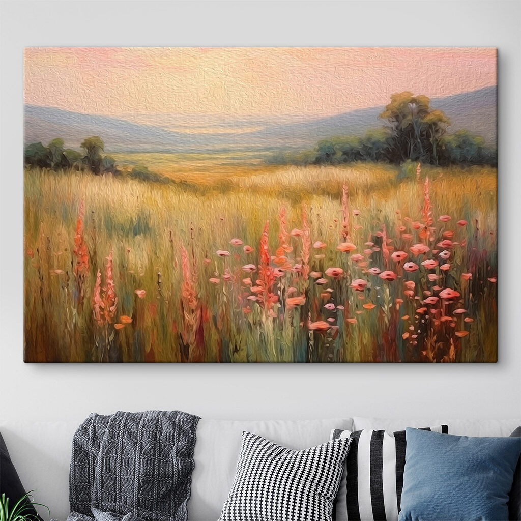 Wiese mit rosa Blütenähren — Interieur 1