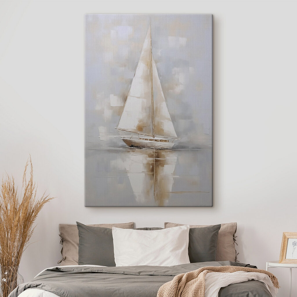 Einsames Segel in Perlgrau — Interieur 1