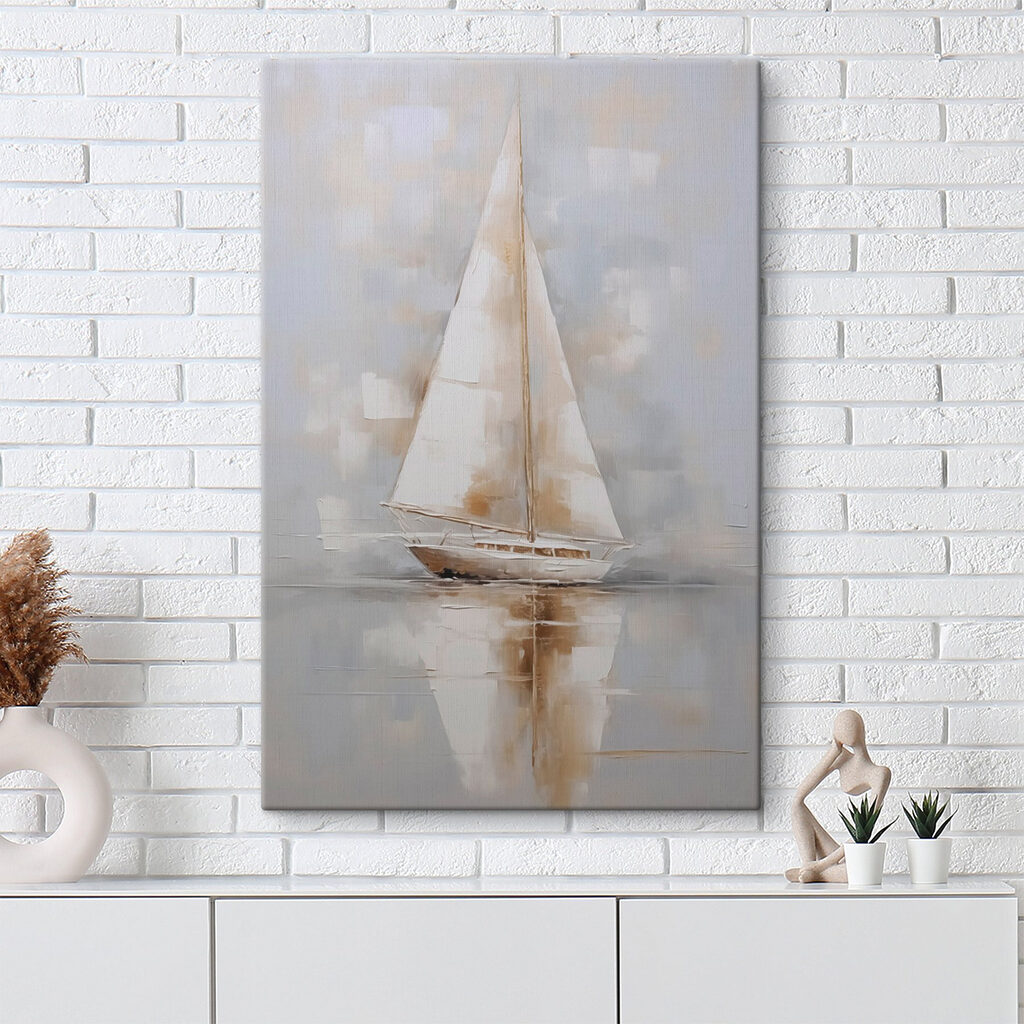 Einsames Segel in Perlgrau — Interieur 2