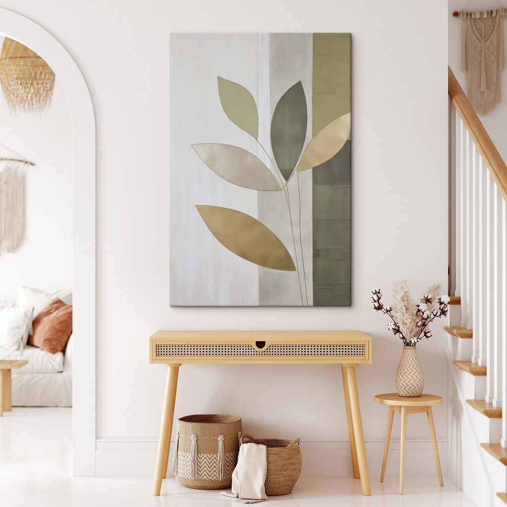 Blätter auf Olivstreifen — Interieur 2