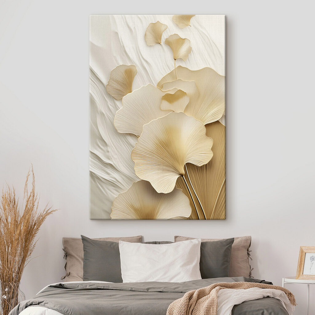 Goldene Fächer mit Falten — Interieur 2