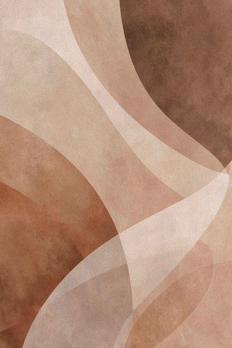 Braune Bögen in Schichten — ganzes Design