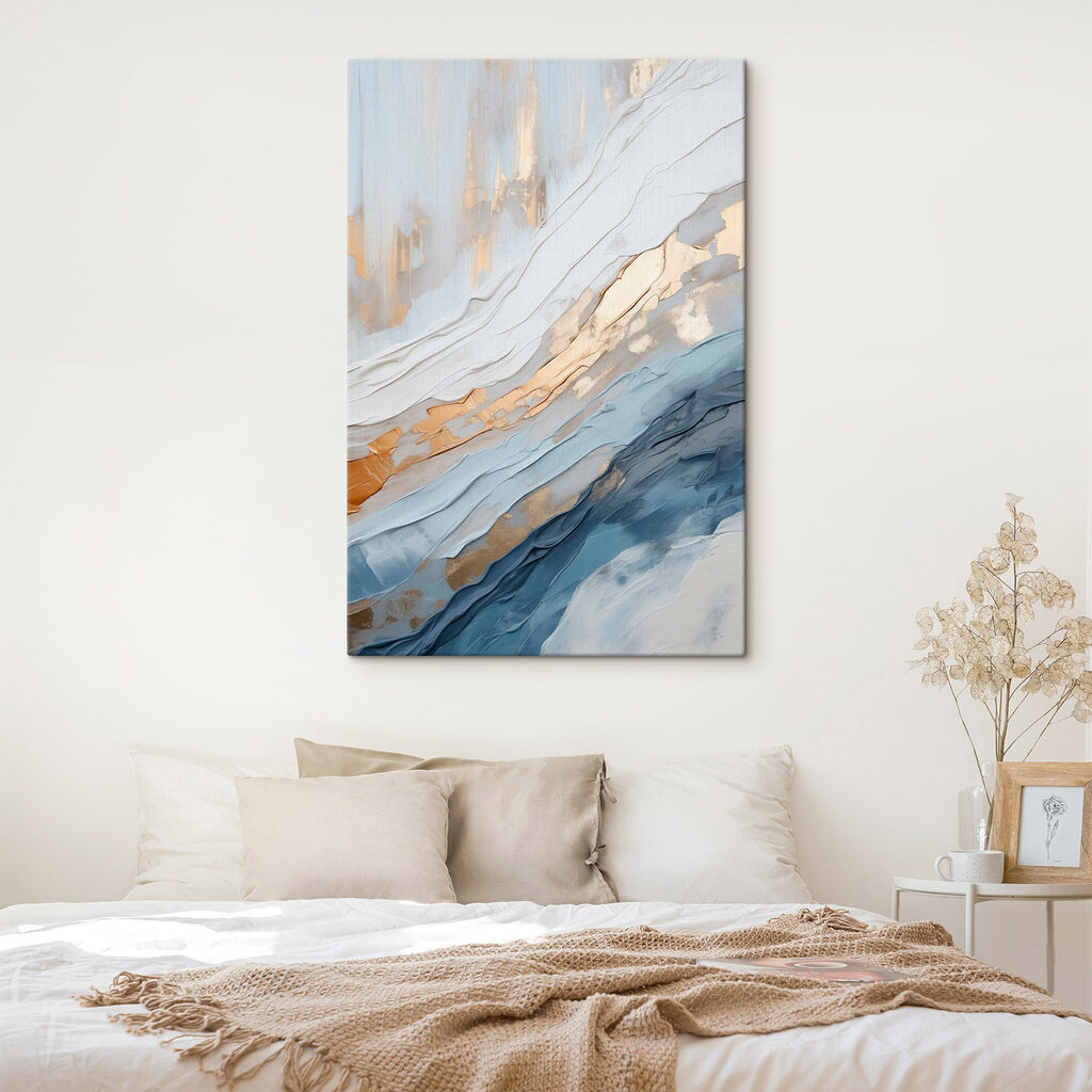 Blaue Schichten mit Goldadern — Interieur 1