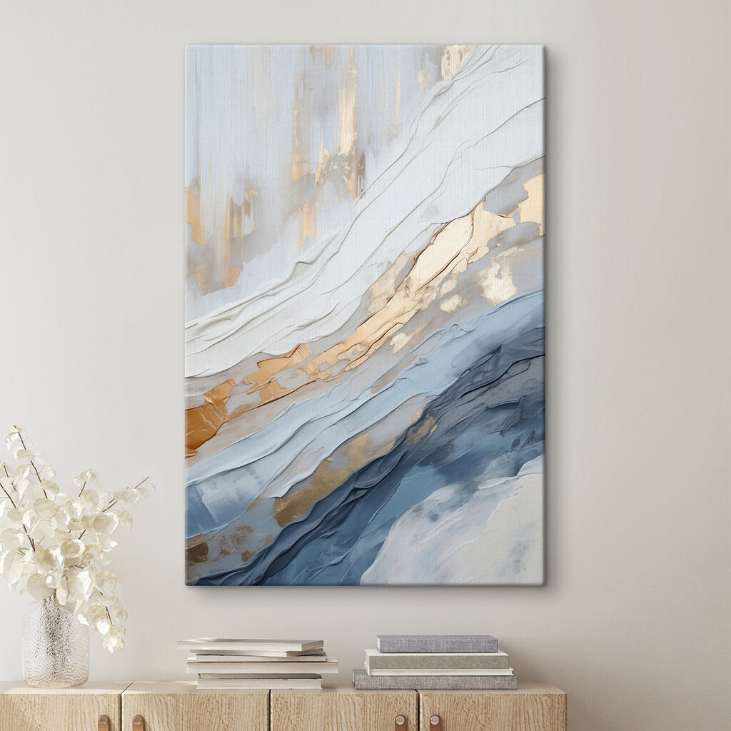 Blaue Schichten mit Goldadern — Interieur 2