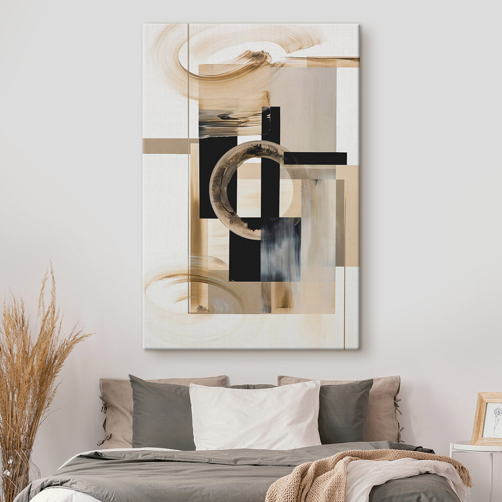 Goldene Kreise zwischen Anthrazit — Interieur 2