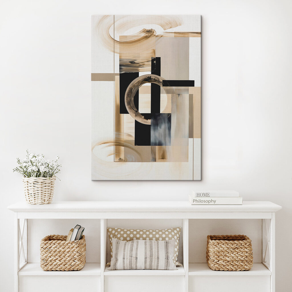 Goldene Kreise zwischen Anthrazit — Interieur 3