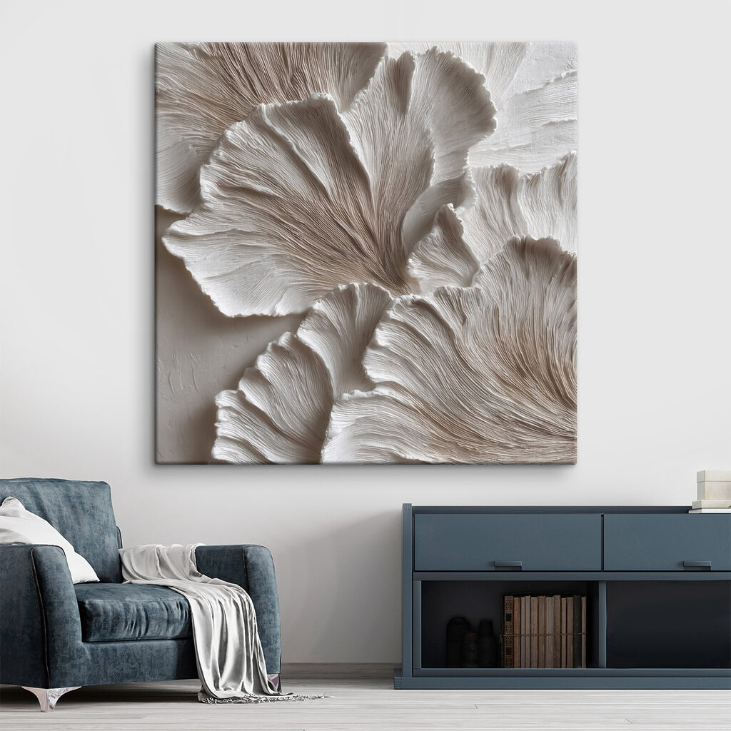 Feine Rillen in Fächerformen — Interieur 2