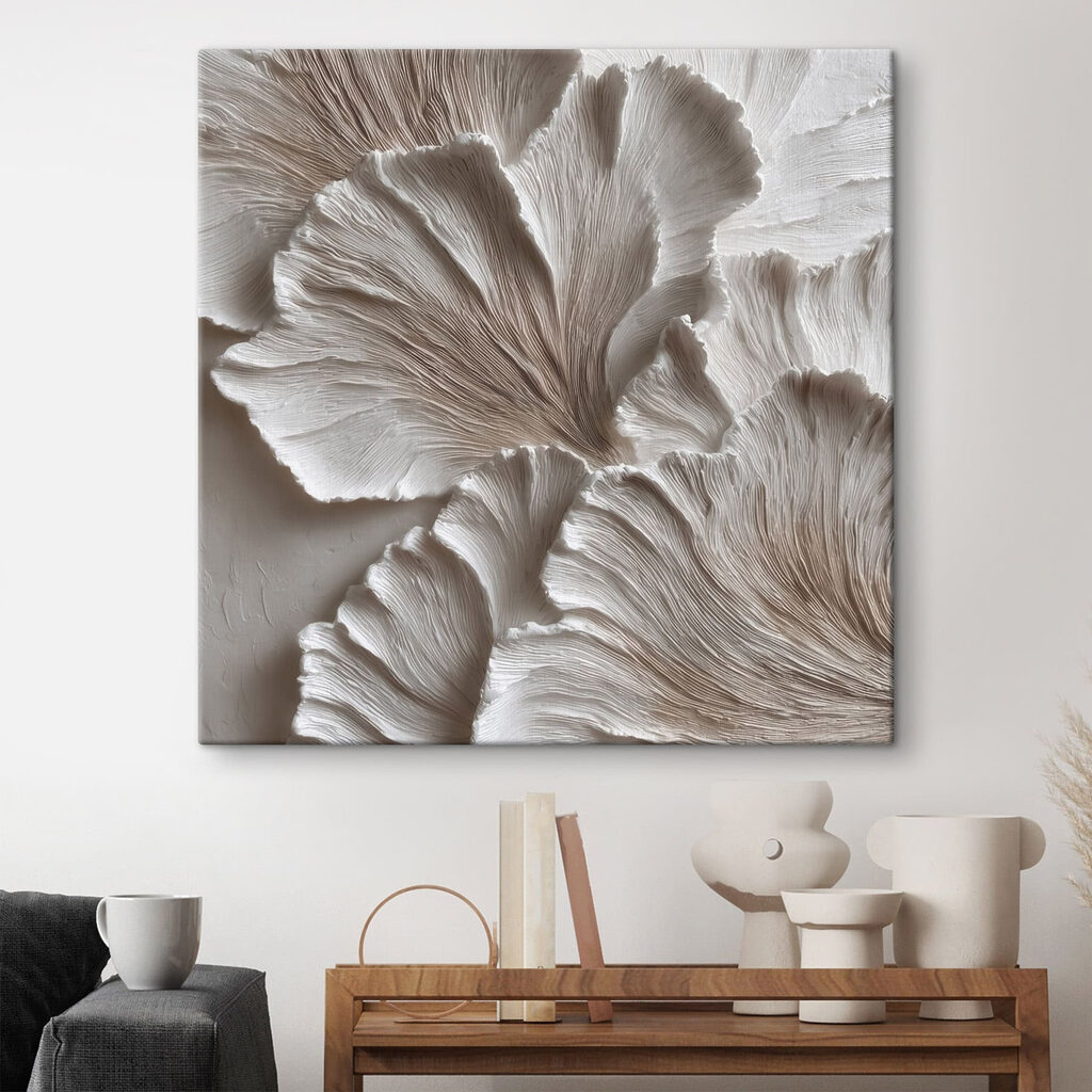 Feine Rillen in Fächerformen — Interieur 1