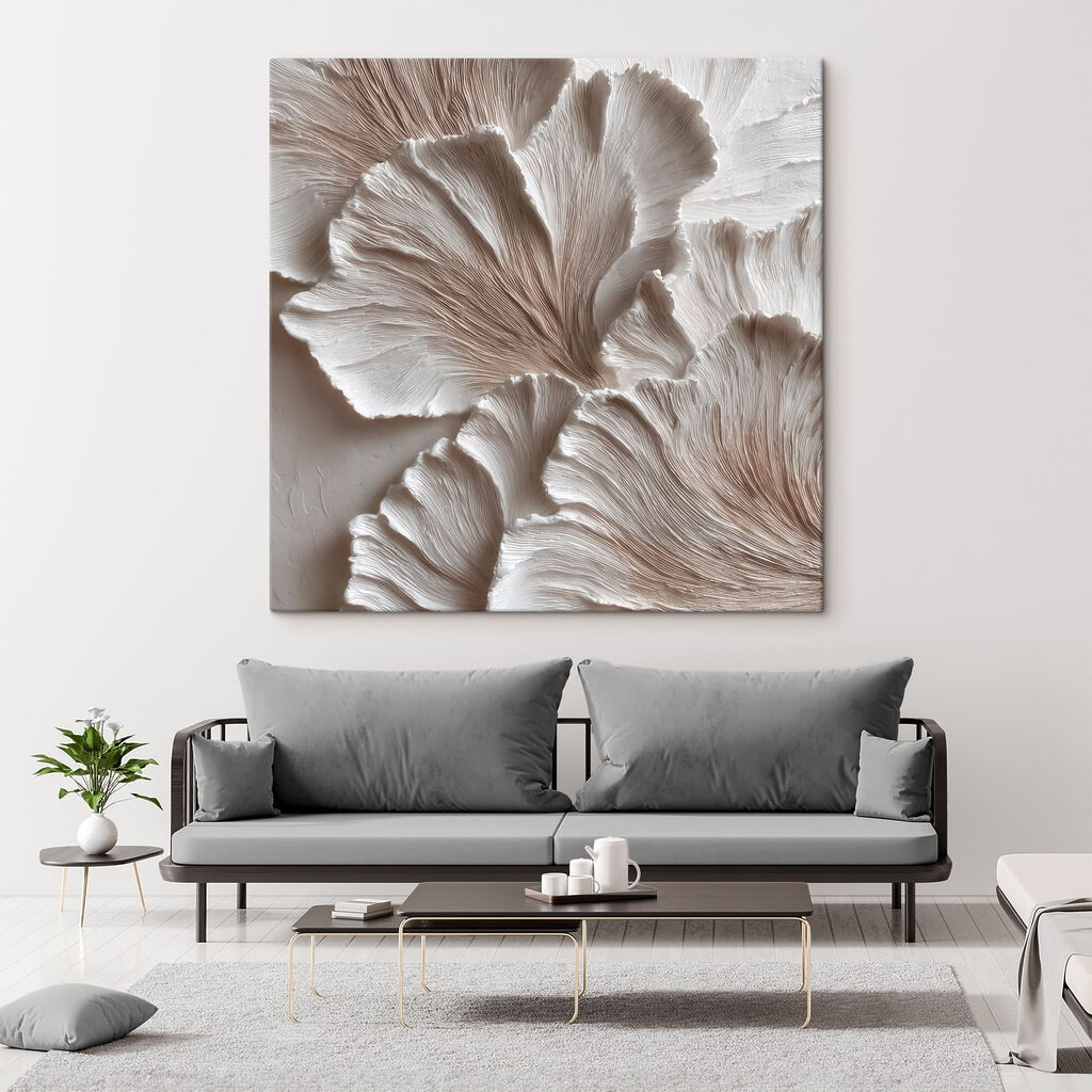 Feine Rillen in Fächerformen — Interieur 3